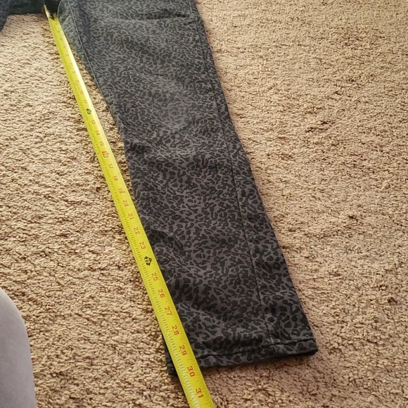 Animal print rock n roller skinny jeans sz11 - Picture 6 of 12